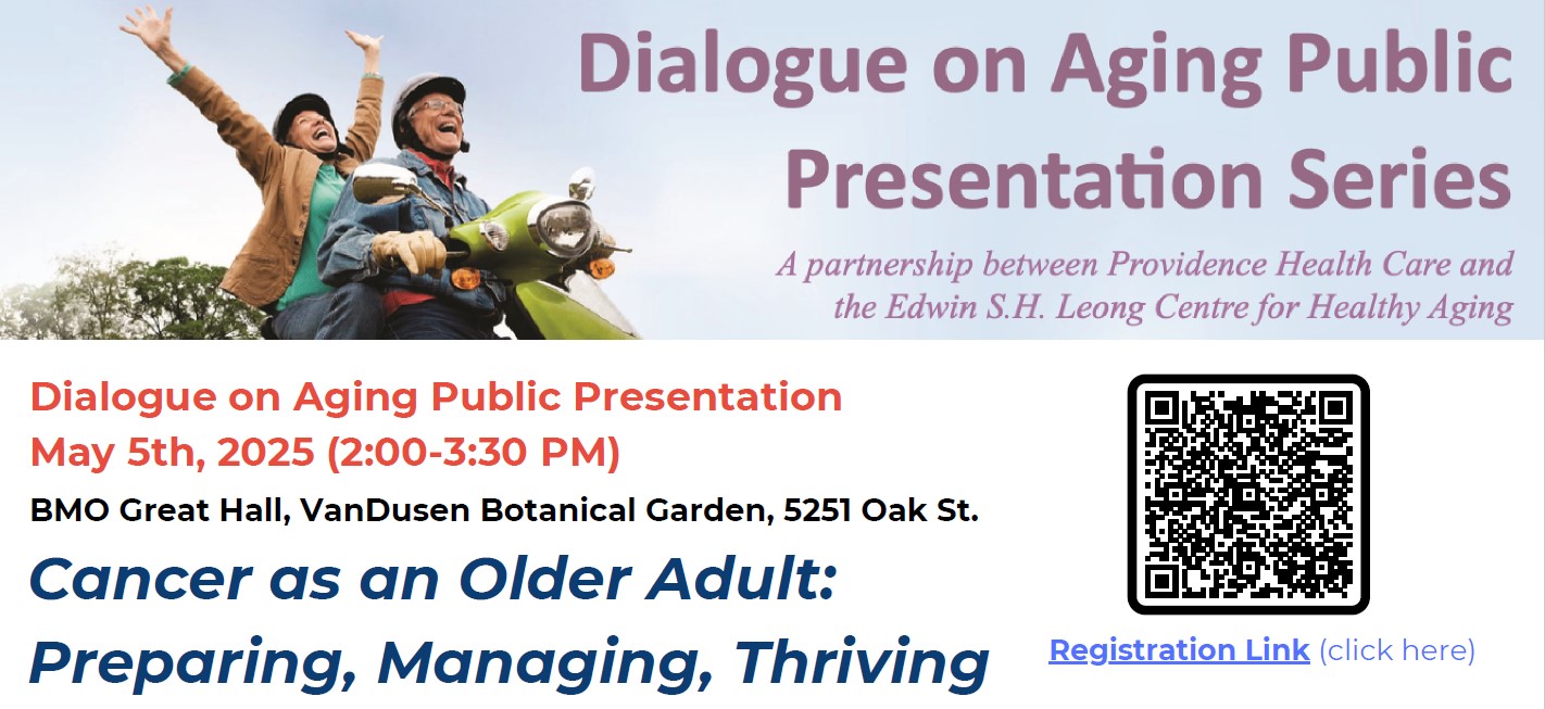 Join Us! Dialogue on Aging Public Presentation Series at VanDusen Gardens